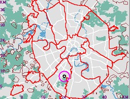 Карта - навигатор, расположение свалки на карте Москвы
