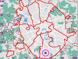 Карта - навигатор, расположение свалки на карте Москвы